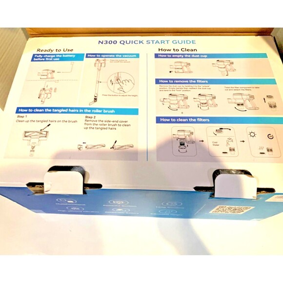 WALKVAC N300 SERIES CORDLESS VACUUM CLEANER (SEE PHOTOS) - Picture 3 of 5